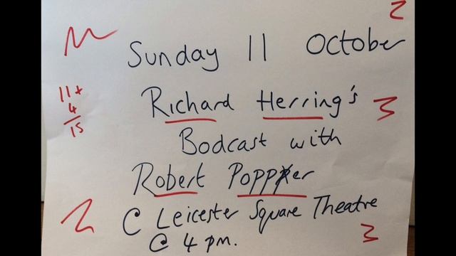 Richard Herring's podcast with Robert Popper phone call