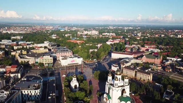 Калининград. Полет над городом. Район Верхнего озера