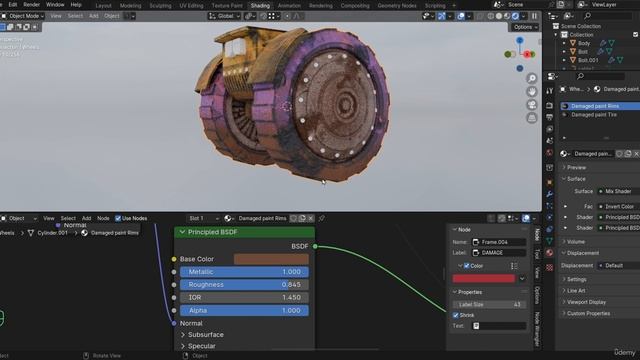 09. Completing and Customizing the Robot. CREATION A REALISTIC ROBOT в Blender видео уроки