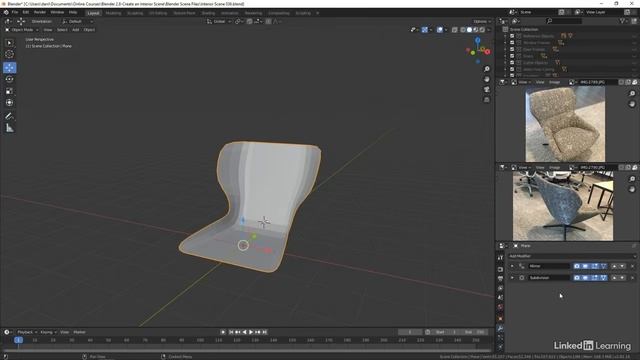 37. Continuing the chair. ARCHITECTURAL VISUALIZATION in Blender Substance Painter