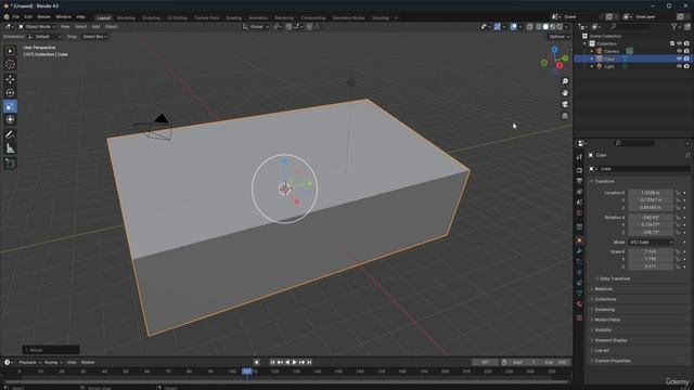 5. Transforming objects in Blender