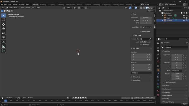 04. Viewport Clipping. BLENDER EDIT MODE for BEGINNERS