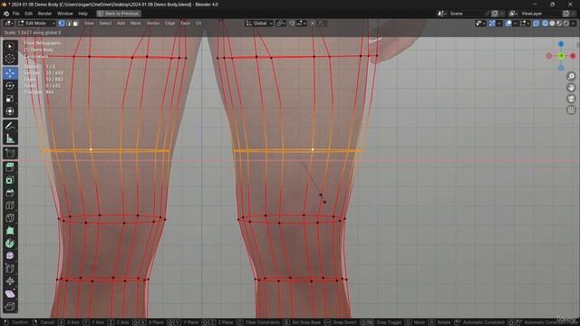 37. male Body 3. BLENDER EDIT MODE for BEGINNERS