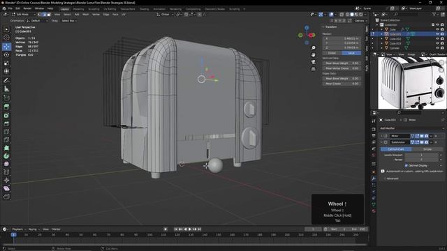 09 - Blender's Modifier Stack. STRATEGIES for MODELING and TEXTURING in Blender