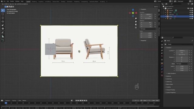 04 - Scene Setup - Create furniture in blender видео уроки