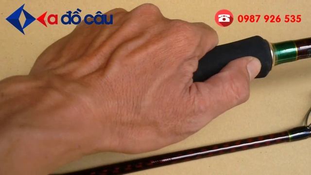 🎣[1200K] Cần 2 khúc RYOBI OSAKA , khoen chân K, carbon xoắn