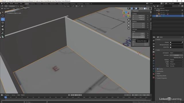 07. Tricks for aligning the walls. ARCHITECTURAL VISUALIZATION in Blender Substance Painter