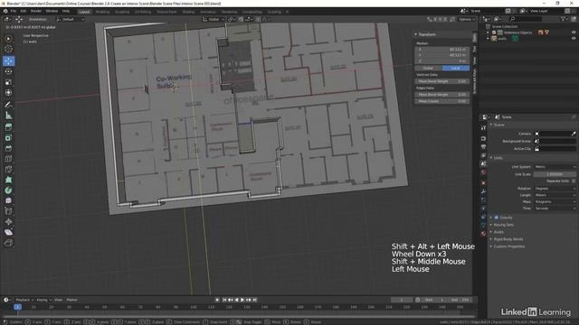 06. Creating the interior walls. ARCHITECTURAL VISUALIZATION in Blender Substance Painter