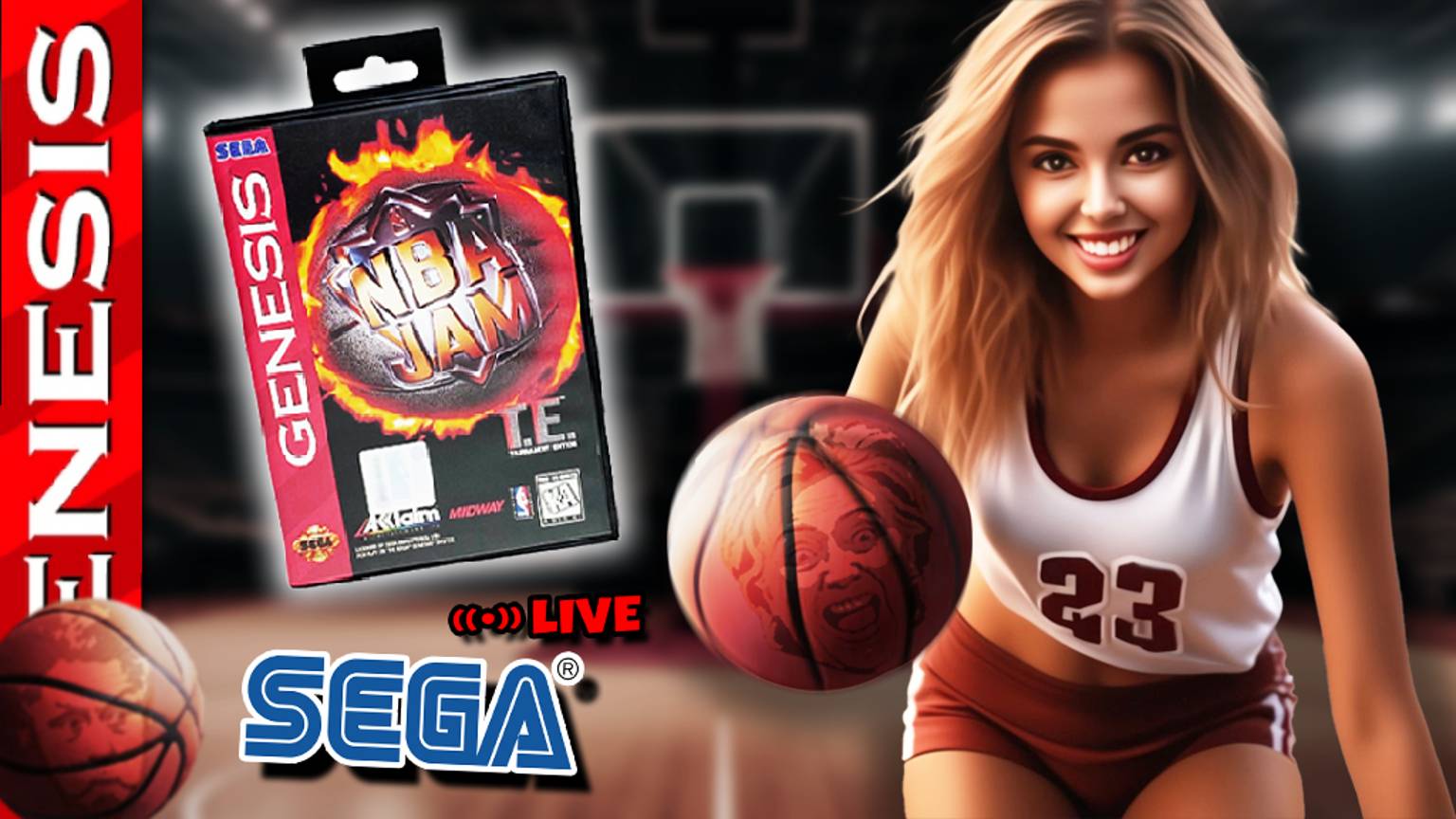 NBA Jam T.E. на SEGA Mega Drive / Genesis (Секретные Персонажи+Jam Режим)