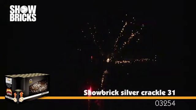 Lesli Silvesterzauber Showbrick silver crackle 31 Feuerwerk Neuheit 2017