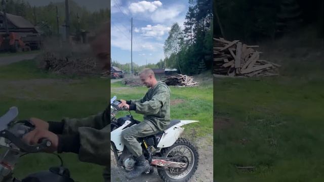 Вдвоем на питбайке в гору #enduro#kayo#красноярск #кайо#питбайк#эндуро