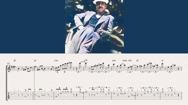 Django Reinhardt - Billets Doux ( Theme & Solo transcription )