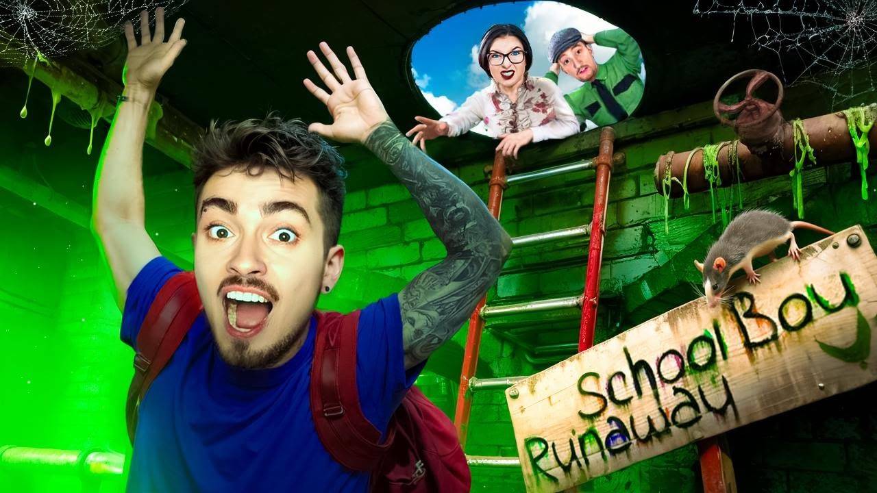 СБЕГАЮ ЧЕРЕЗ КАТАКОМБЫ ОТ ЗЛЫХ РОДИТЕЛЕЙ В SCHOOLBOY RUNAWAY В МАЙНКРАФТ!