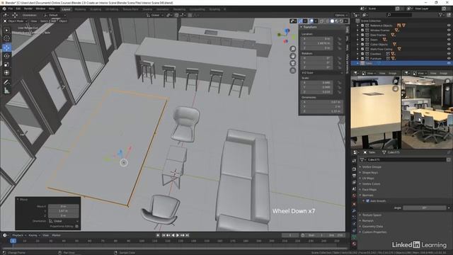 41. Finishing the table and rug. ARCHITECTURAL VISUALIZATION in Blender Substance Painter