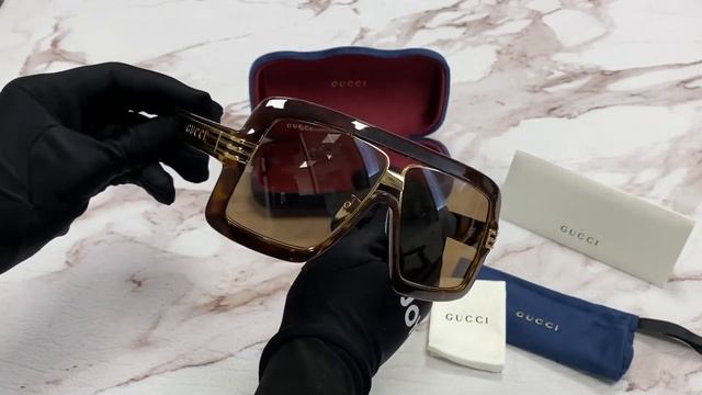 Gucci Sunglasses Model-GG0900S Color-002 Havana-Gold/Brown Lenses