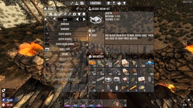 Power Leveling Science & Medicine in 7 Days to Die Late Game!