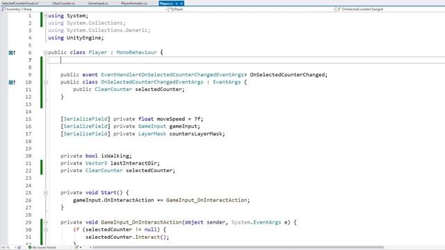 18 Selected Counter Visual, Singleton Pattern