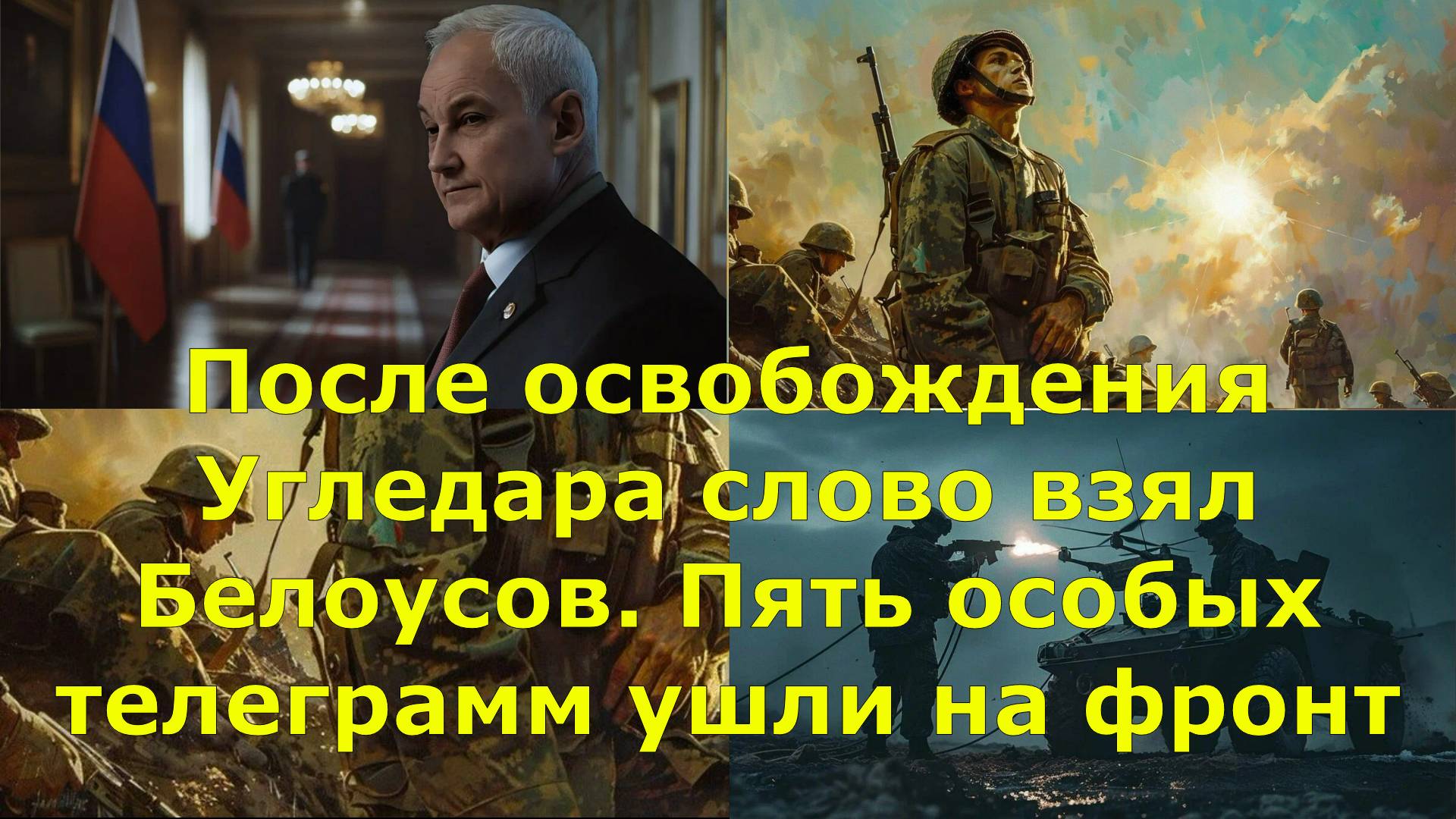 После освобождения Угледара слово взял Белоусов. Пять особых телеграмм ушли на фронт