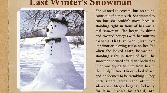 Last Winter's Snowman Chapter 6