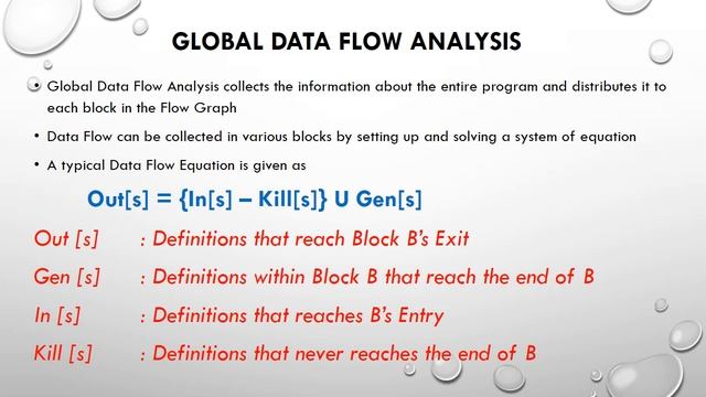 Global Data Flow Analysis: Compiler Design (Part 1/2)