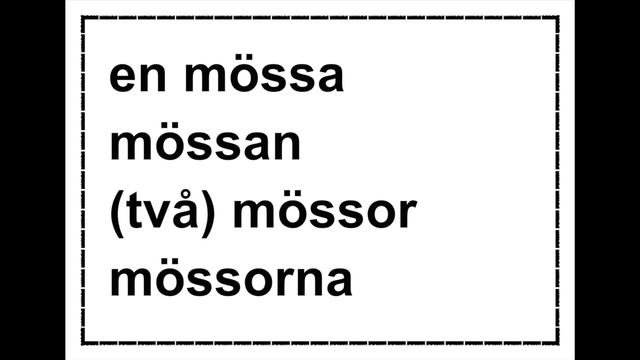 Dag 44 - Fem ord per dag kläder Obestämd bestämd form Lär dig Svenska A1 CEFR @svenskamedmarie