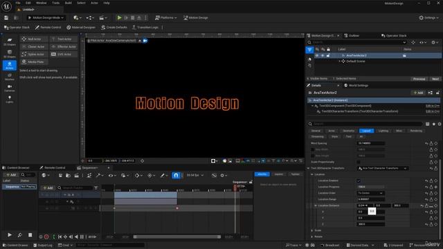 32 - Text animations. MOTION DESIGN Unreal Engine 5.4 with Raffi Bedross