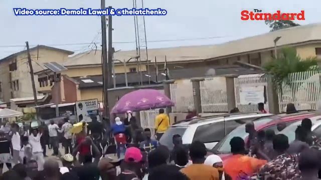 At least one person had been killed by police gunfire during protests in Lagos