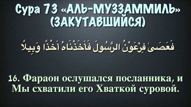 Сура 73 аль-Муззаммиль (арабские и русские титры) - Мухаммад Люхайдан