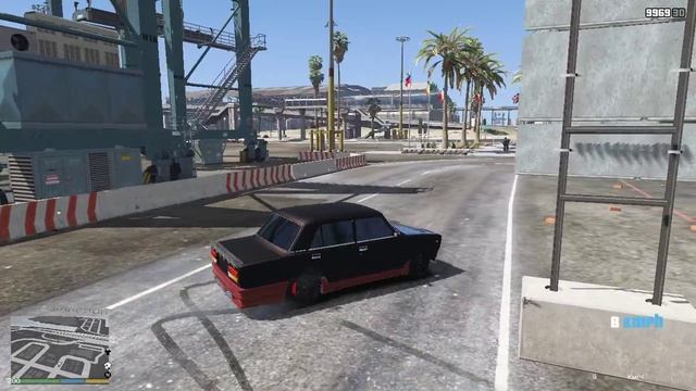 VAZ-2105-2107-LADA+TUNING DRIFT супер дрифт в доках GTA 5,