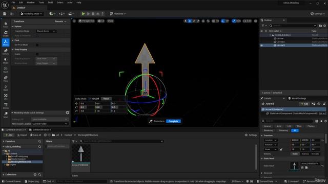 56 - Transform and pivot. MOTION DESIGN Unreal Engine 5.4 with Raffi Bedross