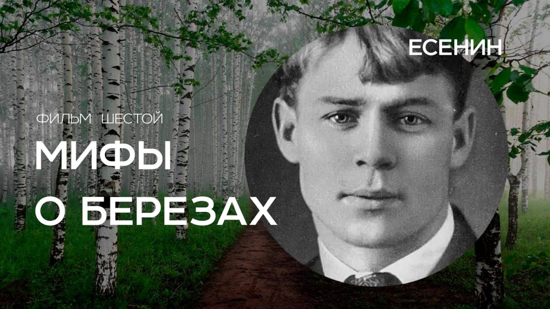 Тизер к фильму "Есенин" из цикла документальных фильмов "Мифы о берёзах"