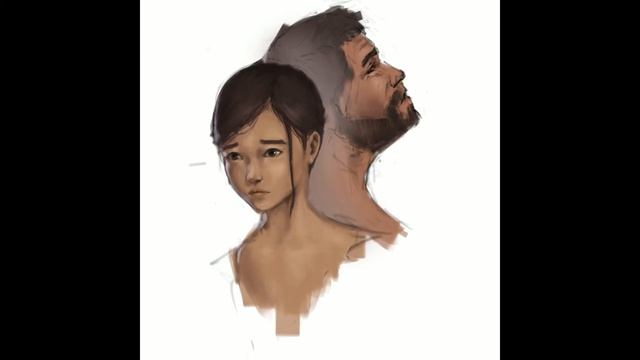 The last of us Ellie and Joel Fan art speed painting -Ipad procreate time lapse-