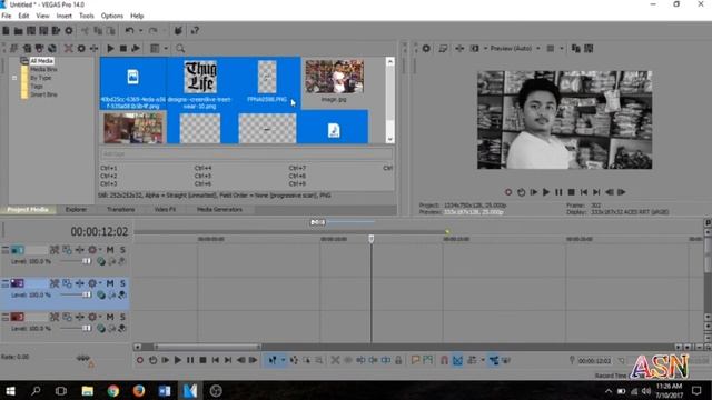 Make Thug Life Effect Using Sony Vegas 14