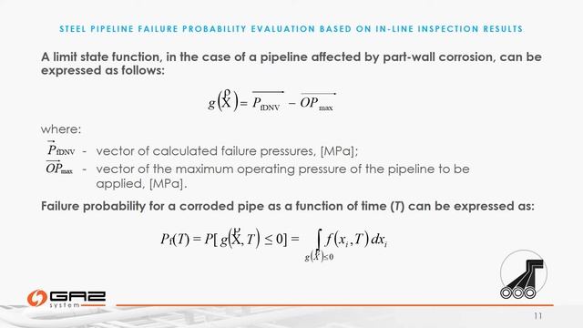 ptc 2018: "Steel Pipeline Failure Probability Evaluation Based On In-Line Inspections Results"