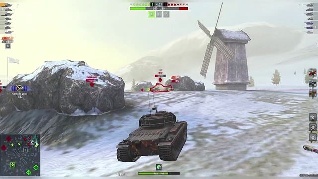 Танк Caernarvon Action X.
Воин.World of Tanks Blitz.