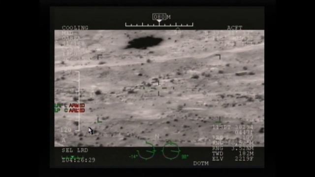 Close air support night in wide open terrain