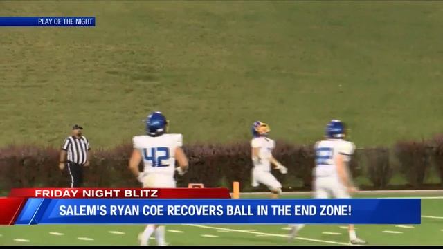 Friday Night Blitz Week 5 – Play of the Night-Salem's Ryan Coe