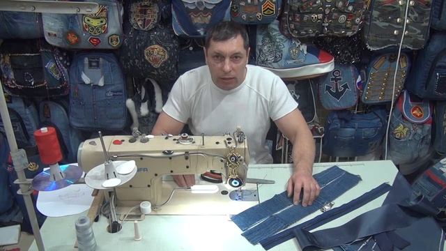 Как сделать сумку из джинсов своими руками DIY handmade denim bag Jeans Fantasy Мастер Юрий