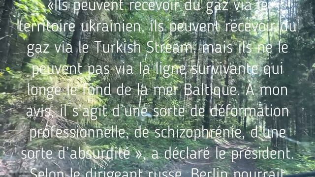 L’Allemagne n’ouvrira pas le fil restant intact du Nord Stream