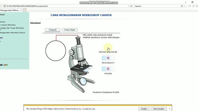 Tutorial lengkap penggunaan mikroskop cahaya