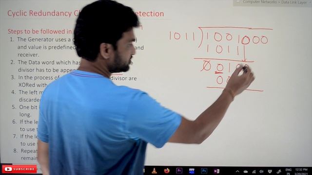 Cyclic Redundancy Check for Error Detection || Lesson 17 || Computer Networks || Learning Monkey ||