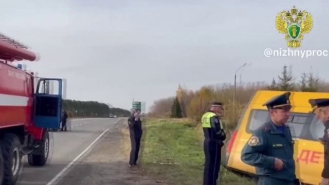 Пятеро детей пострадали в ДТП со школьным автобусом в Нижегородской области