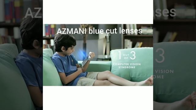 AZMANI BLUE CUT LENSES NEW SERIES 0.5