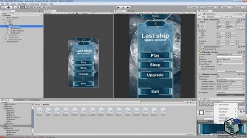 9. Создание интерфейса игры и взаимодействие часть 1 (6. Показываем и скрываем панели)