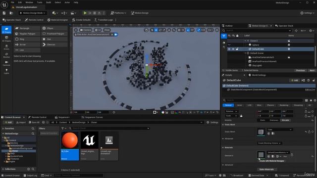 26 - Animating the camera. MOTION DESIGN Unreal Engine 5.4 with Raffi Bedross