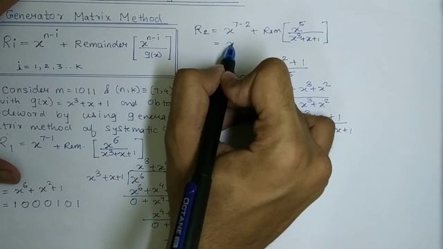 Generation of Systematic Cyclic code - Generator Matrix Method (Solved example 1) Dcom