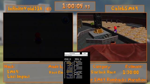 SSRM2018 - SM64: Last Impact Starlock Race with CalebSM64 and InfiniteVoid316