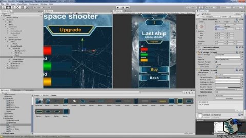 9. Создание интерфейса игры и взаимодействие часть 1 (5. Создание панели апгрейда)