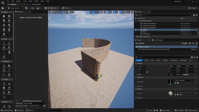 04 - Spline Walls Pillars. BUILDING STRUCTURES in Unreal Engine 5 by UnrealityBites