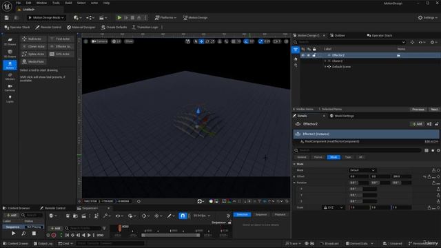 28 - Effectors. MOTION DESIGN Unreal Engine 5.4 with Raffi Bedross